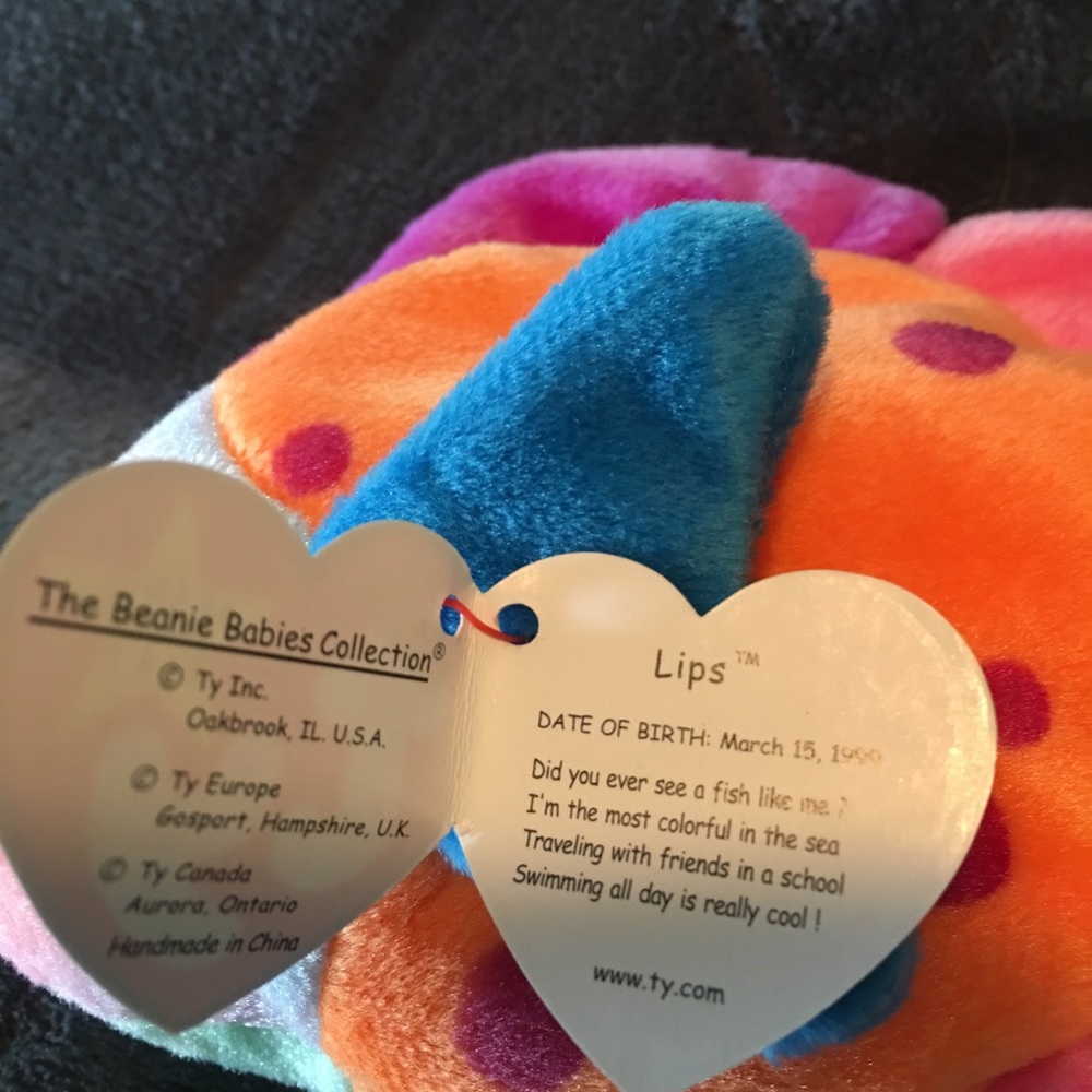 Lips Beanie Baby - Picture 2 of 4